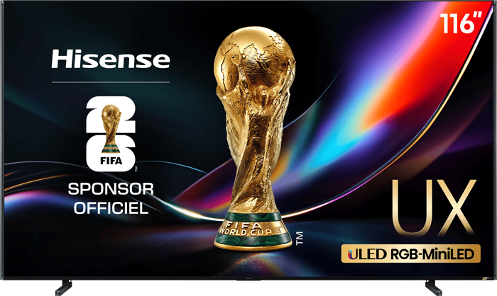 Téléviseur Hisense RGB MiniLED 116UXQ